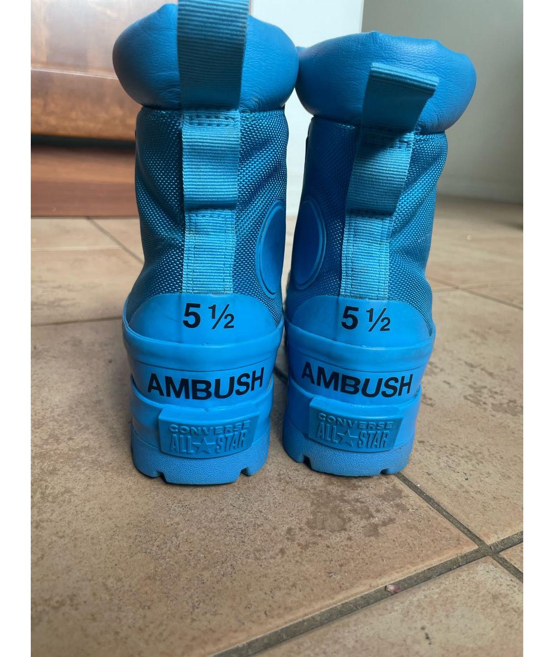 AMBUSH Синие резиновые ботинки, фото 4