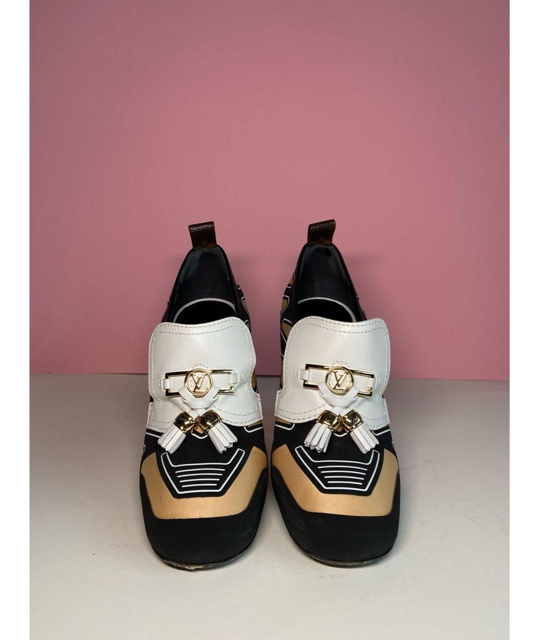 LOUIS VUITTON Мульти текстильные туфли, фото 2