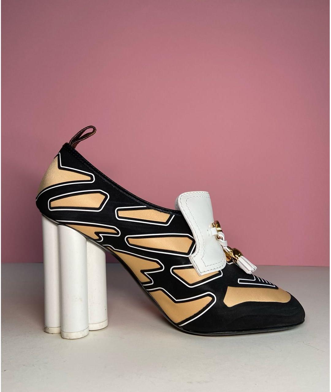 LOUIS VUITTON Мульти текстильные туфли, фото 7