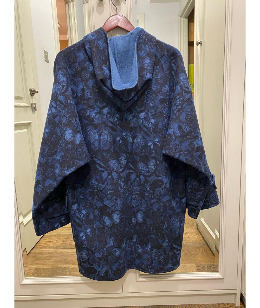 VALENTINO Синее шерстяное пальто, фото 2