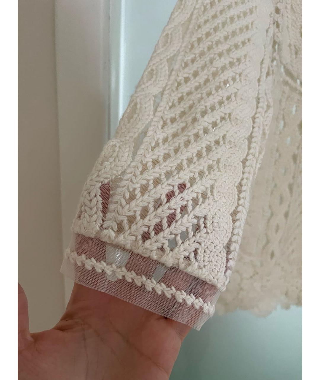 ERMANNO ERMANNO Белый шелковый джемпер / свитер, фото 4