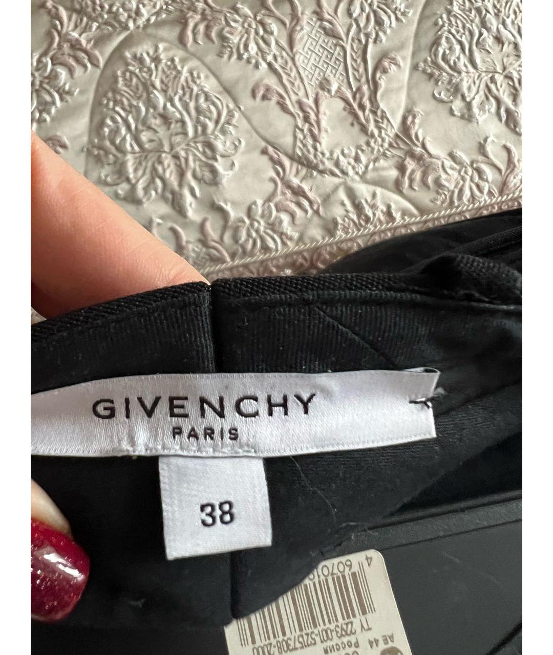 GIVENCHY Черные шерстяные брюки широкие, фото 4