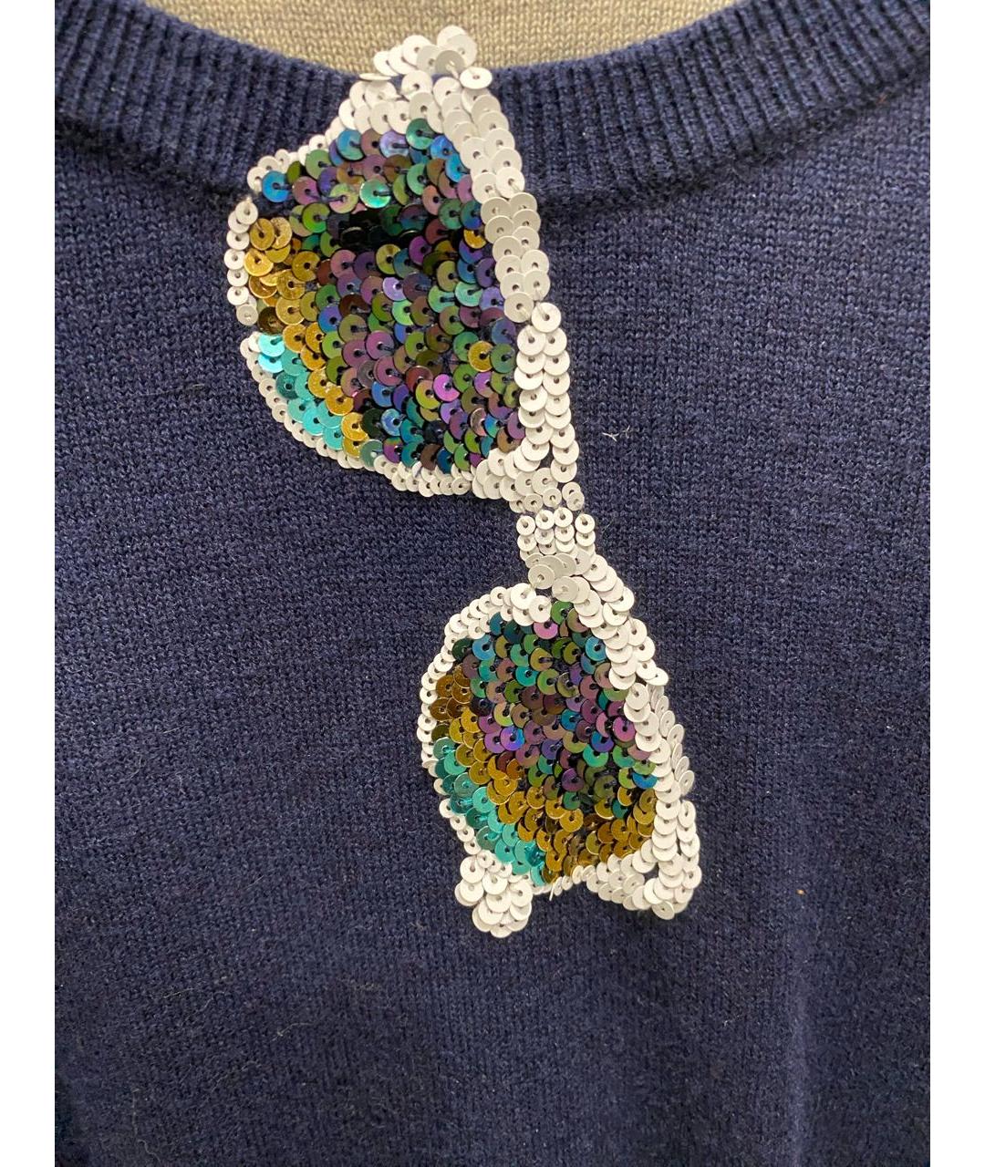 MARKUS LUPFER Синий шерстяной джемпер / свитер, фото 4