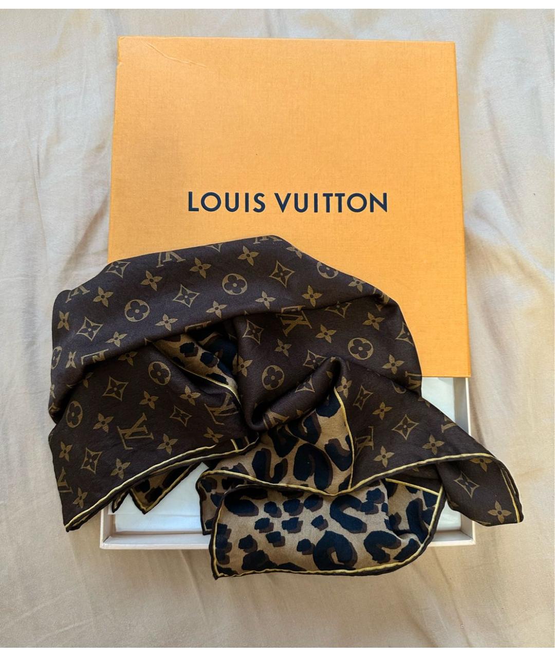 LOUIS VUITTON Шелковый платок, фото 2