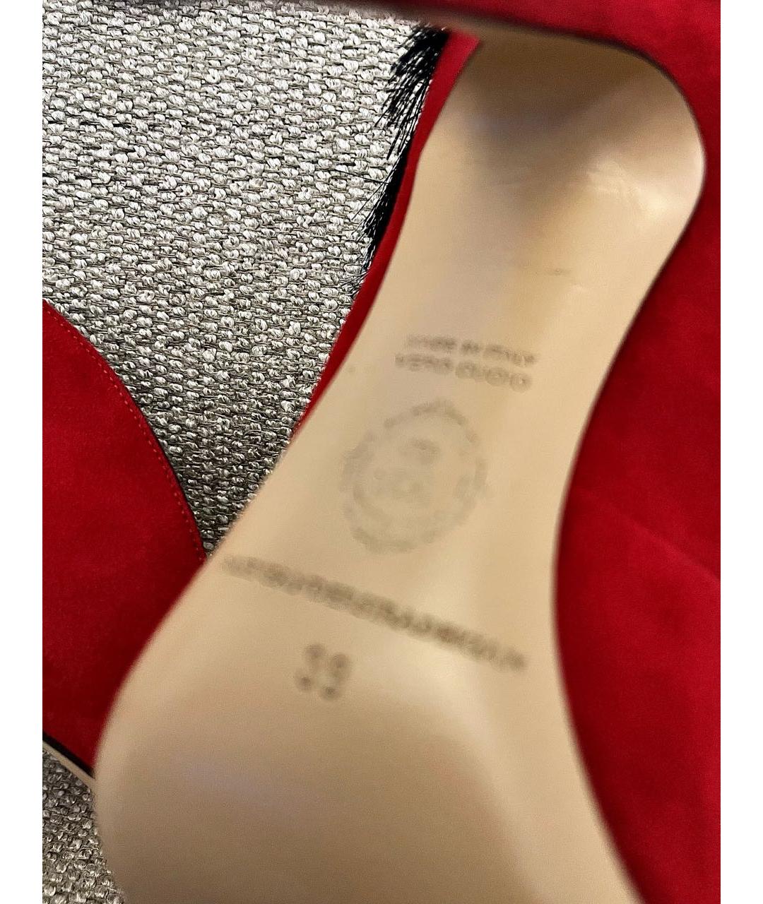ALEKSANDER SIRADEKIAN Красные замшевые туфли, фото 8