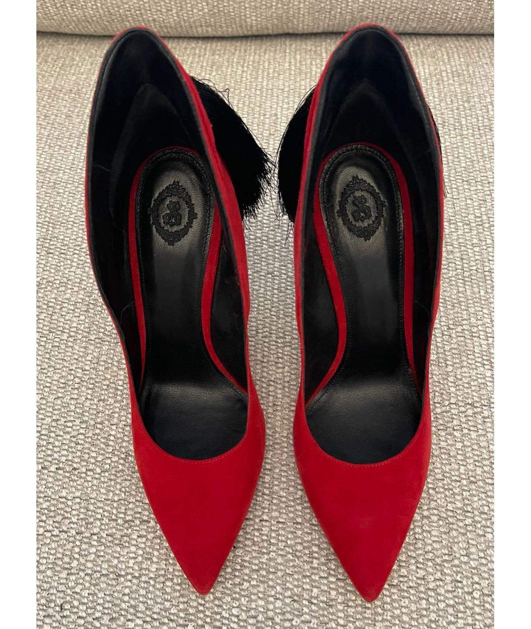 ALEKSANDER SIRADEKIAN Красные замшевые туфли, фото 2
