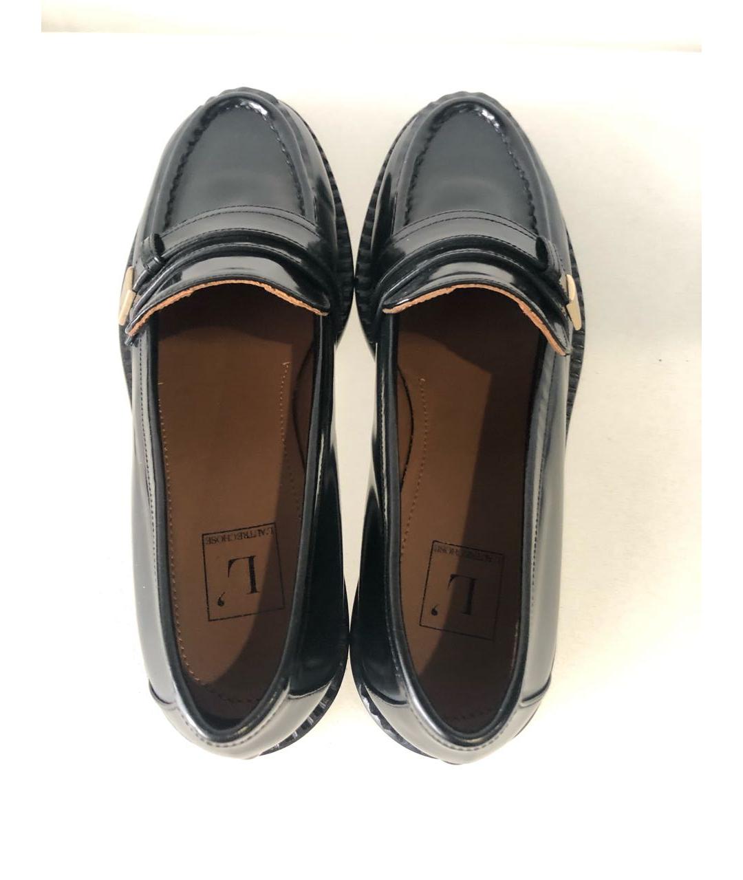 L'AUTRECHOSE Черные мокасины из лакированной кожи, фото 3