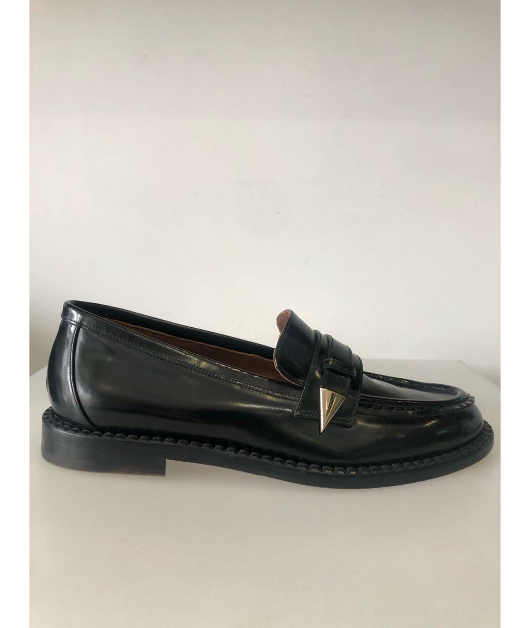 L'AUTRECHOSE Черные мокасины из лакированной кожи, фото 6