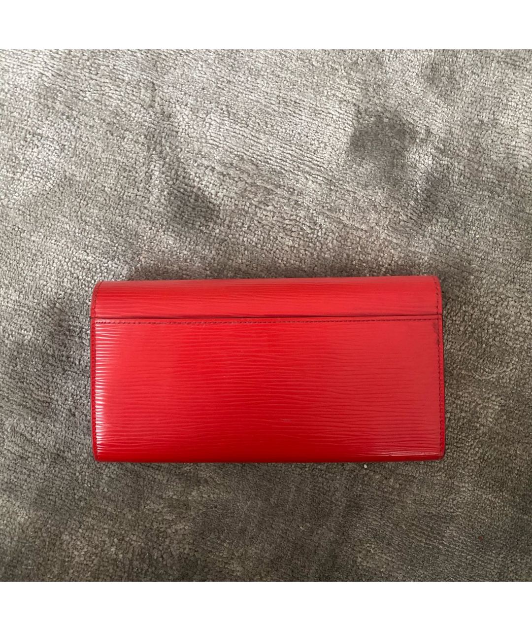 LOUIS VUITTON PRE-OWNED Красный кожаный кошелек, фото 3