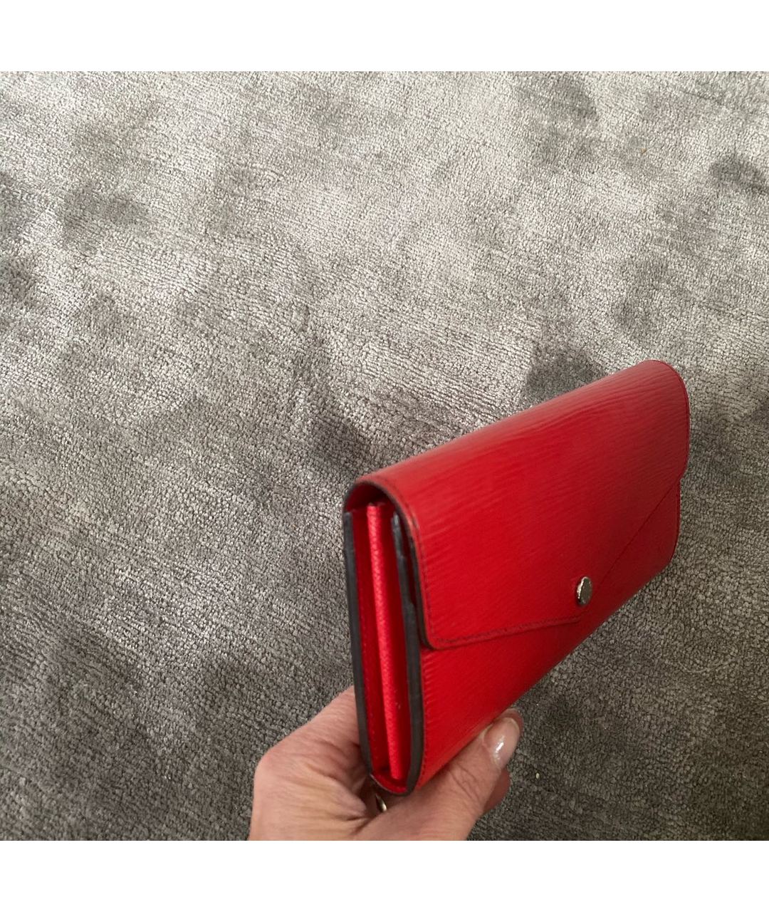 LOUIS VUITTON PRE-OWNED Красный кожаный кошелек, фото 2