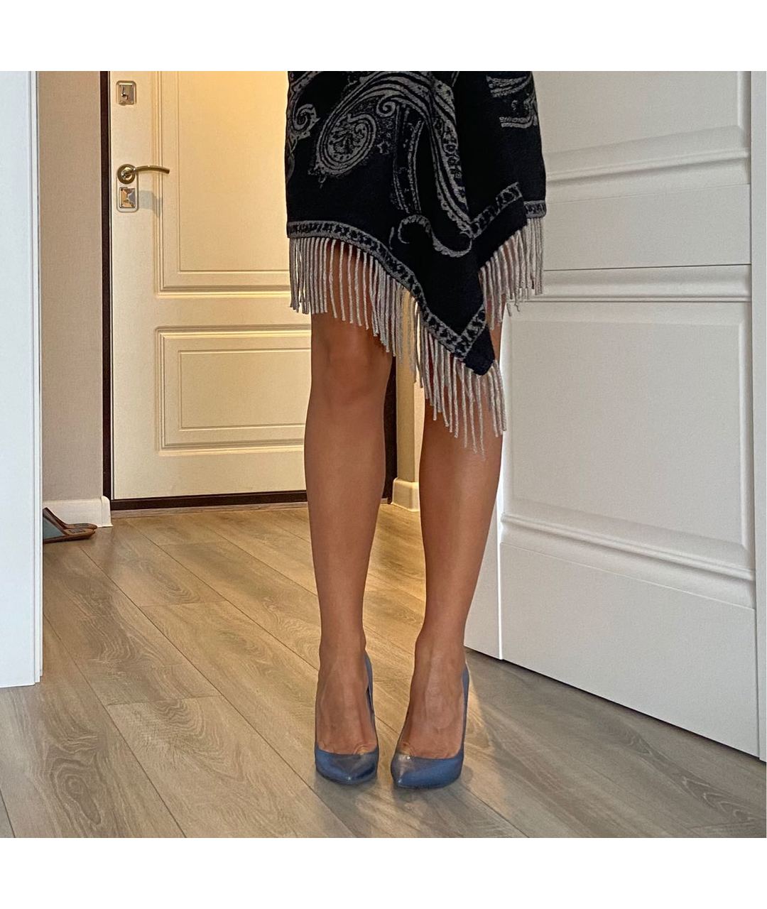 ETRO Антрацитовая шерстяная юбка мини, фото 6