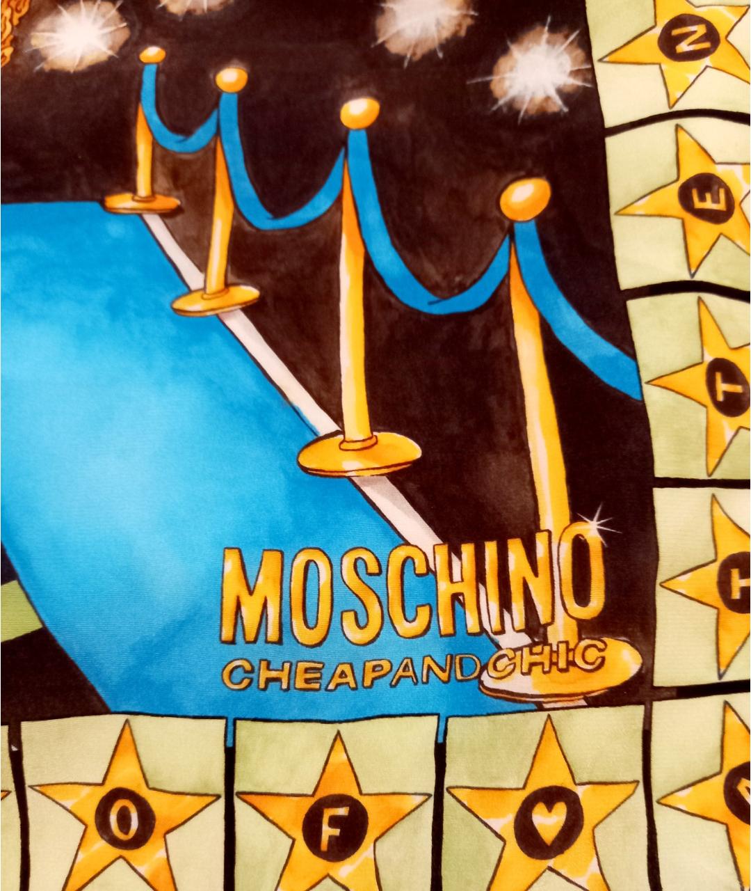 MOSCHINO Мульти шелковый платок, фото 3