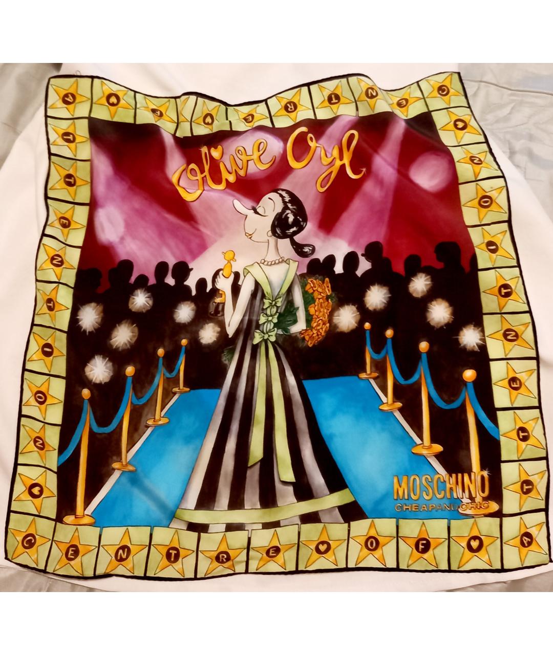 MOSCHINO Мульти шелковый платок, фото 2