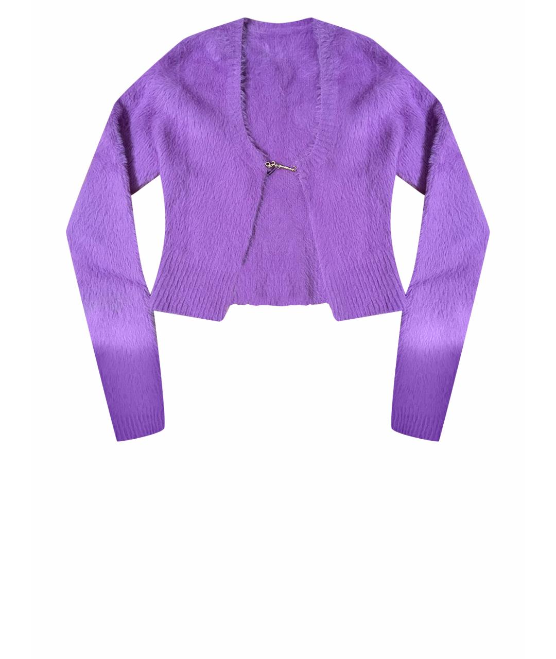 JACQUEMUS Фиолетовый полиамидовый кардиган, фото 1