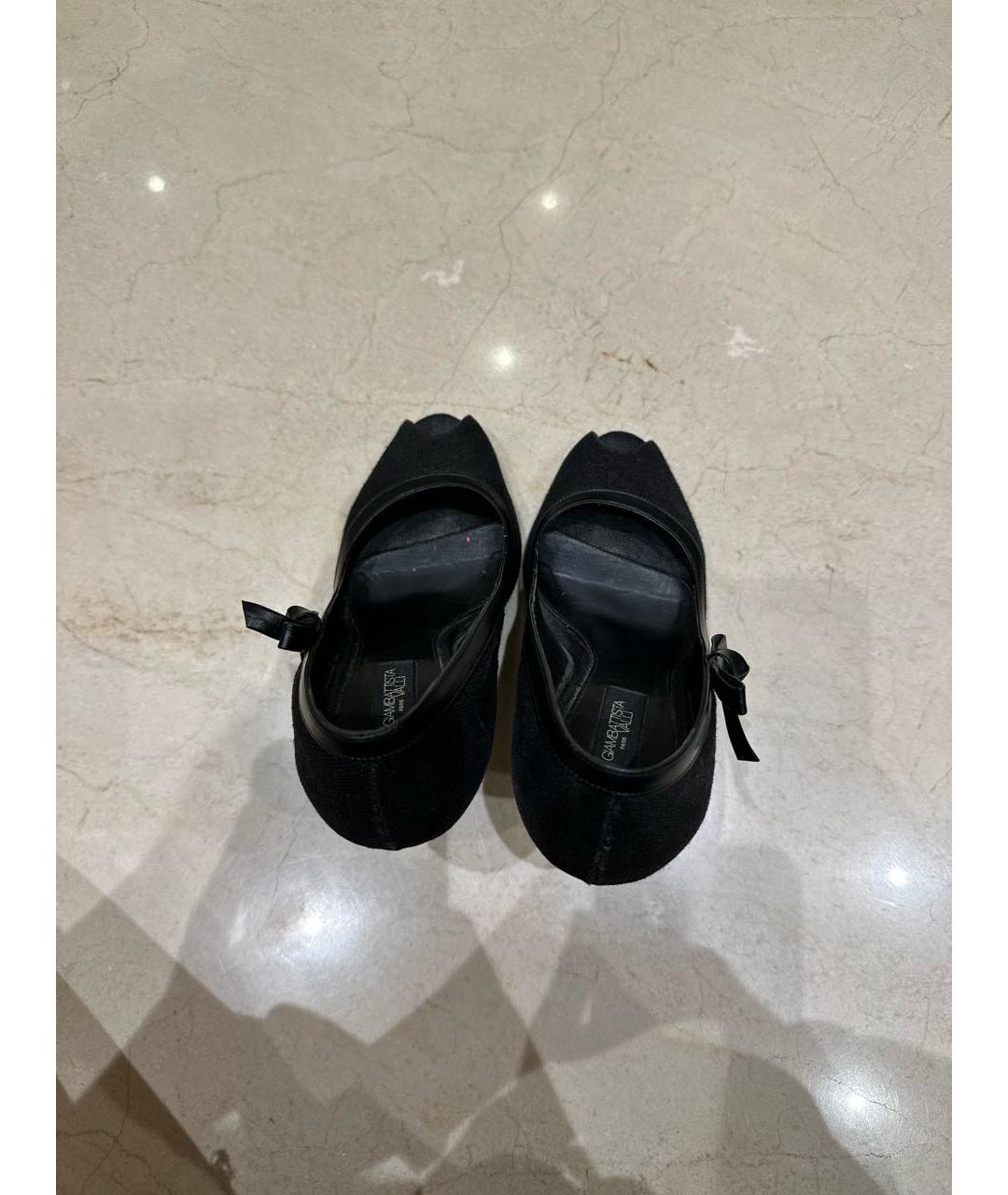 GIAMBATTISTA VALLI Черные текстильные туфли, фото 3