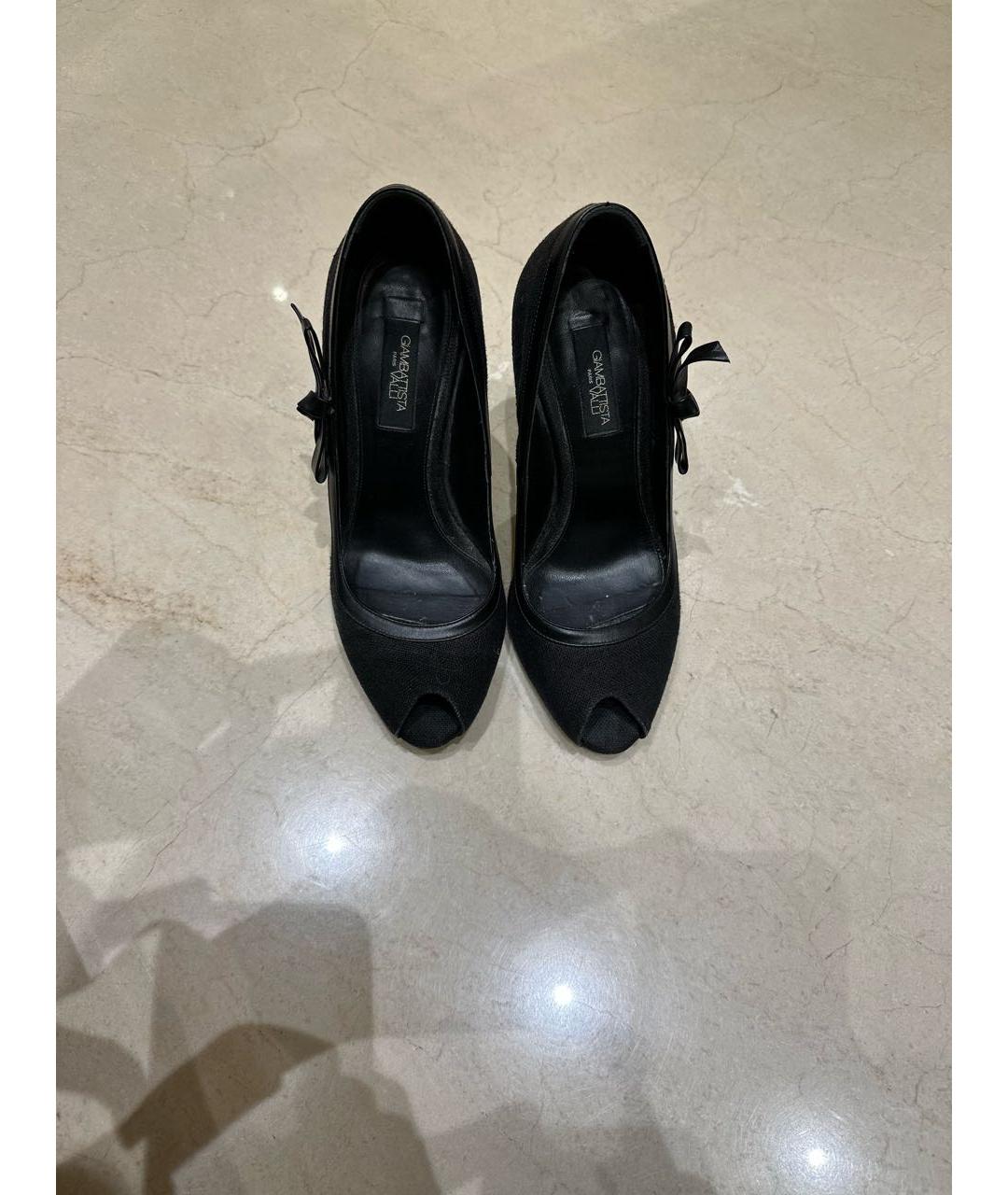 GIAMBATTISTA VALLI Черные текстильные туфли, фото 2