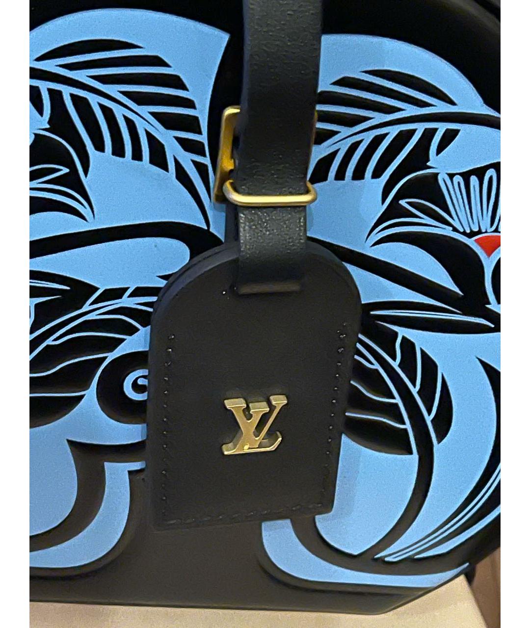 LOUIS VUITTON PRE-OWNED Черная кожаная сумка с короткими ручками, фото 7