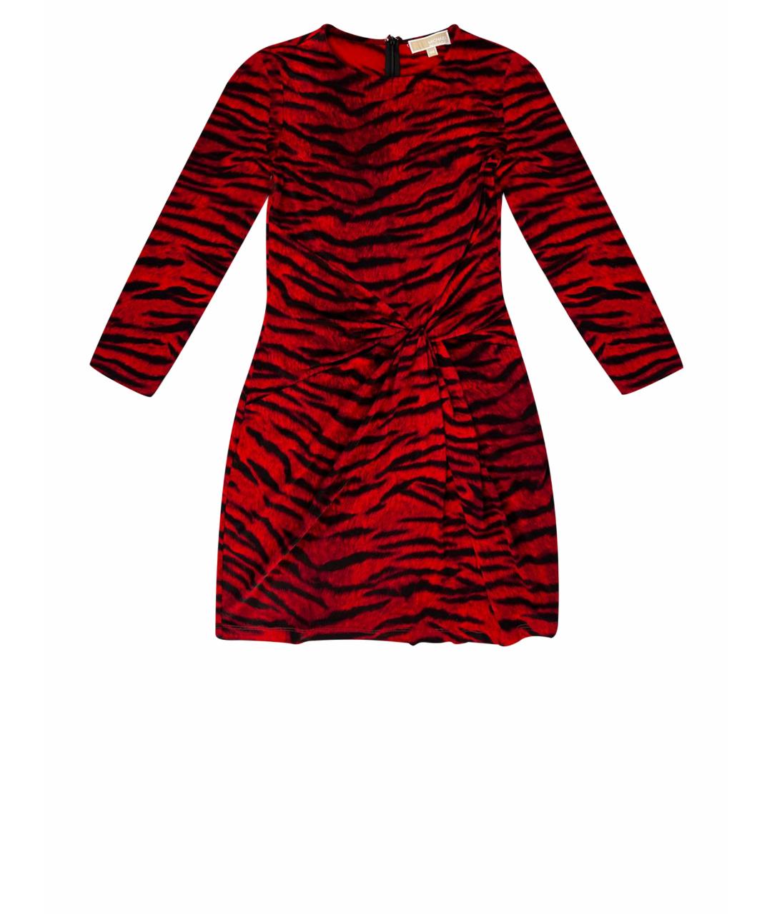 MICHAEL MICHAEL KORS Красное полиэстеровое коктейльное платье, фото 1