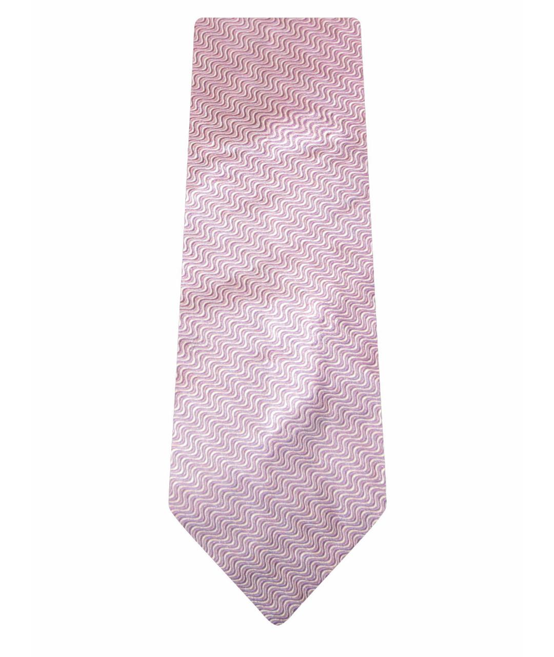 VALENTINO Фиолетовый шелковый галстук, фото 1