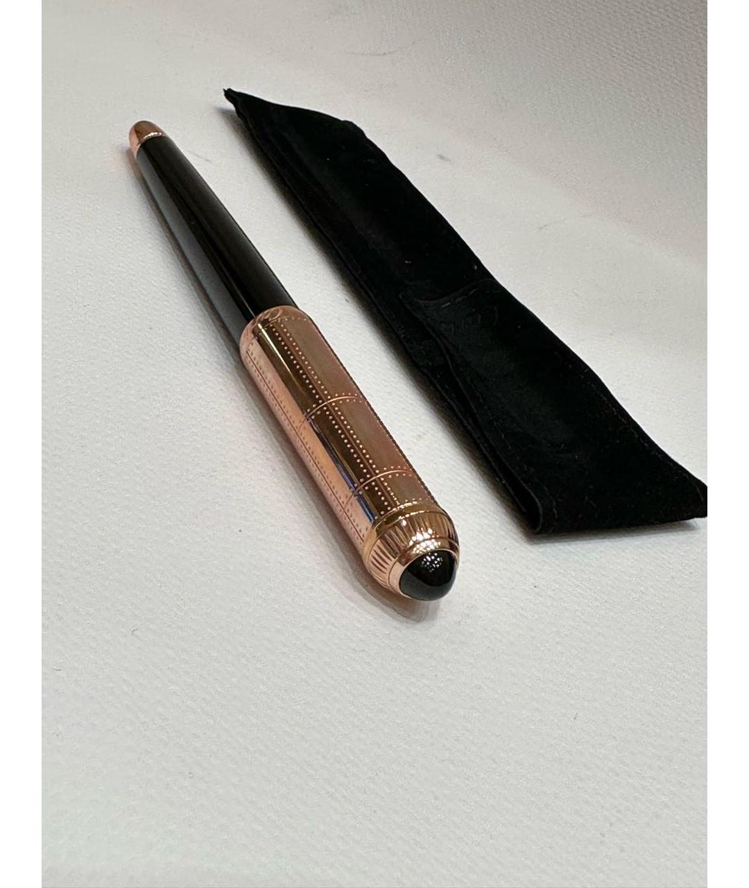 CARTIER Черная перьевая ручка из розового золота, фото 3