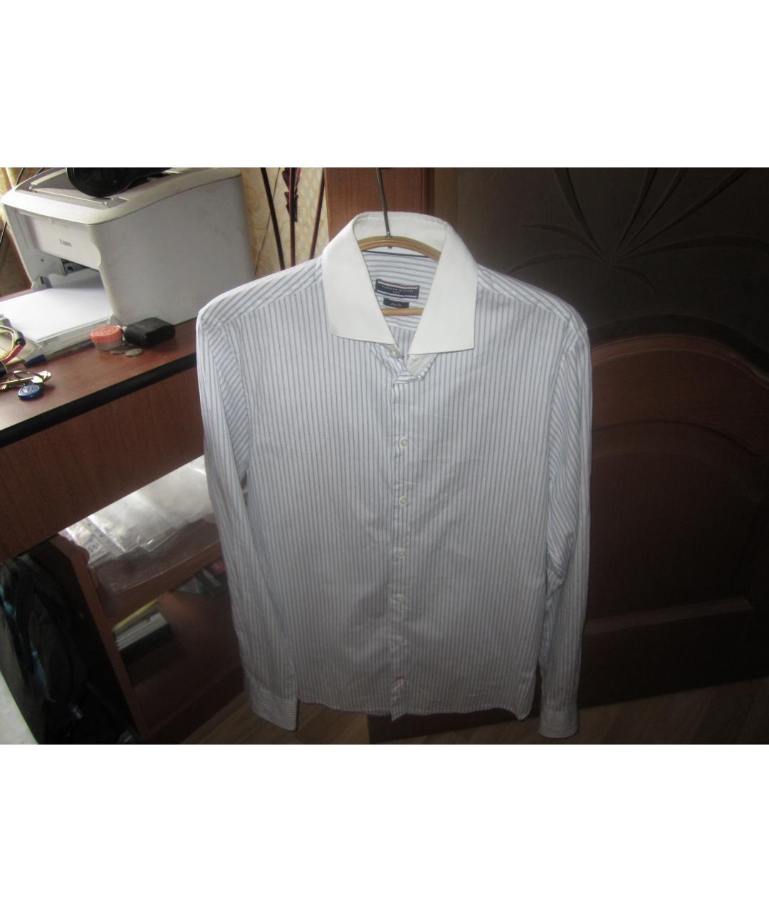 TOMMY HILFIGER Белая хлопковая классическая рубашка, фото 6