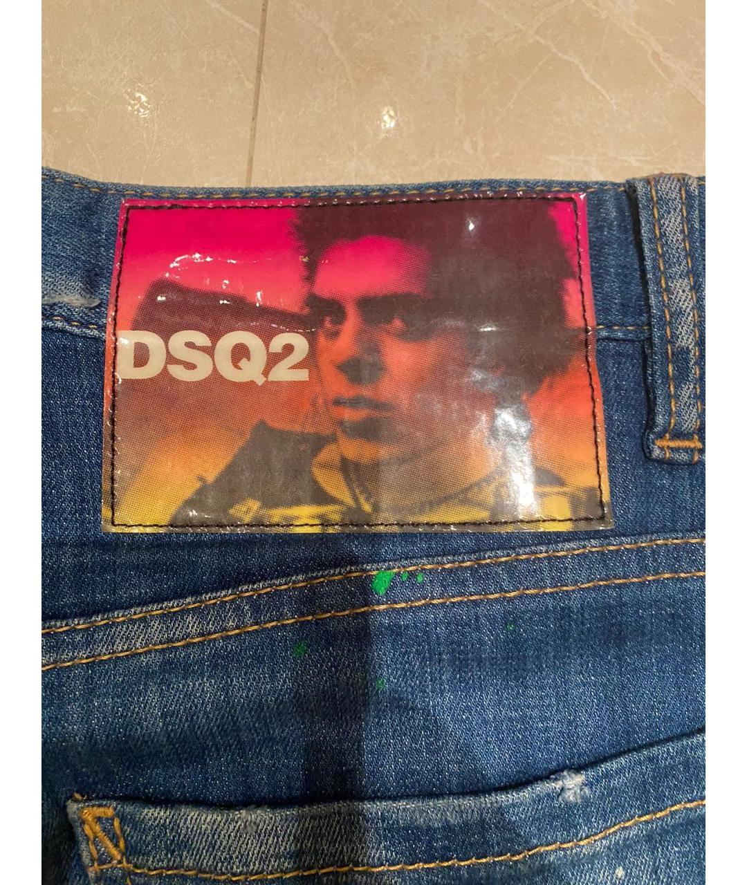 DSQUARED2 Синие джинсы скинни, фото 2