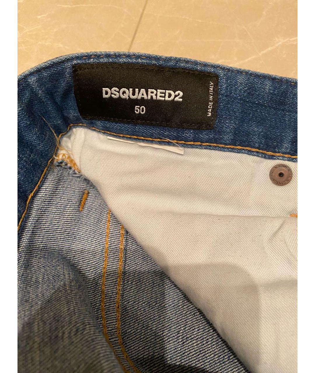 DSQUARED2 Синие джинсы скинни, фото 3