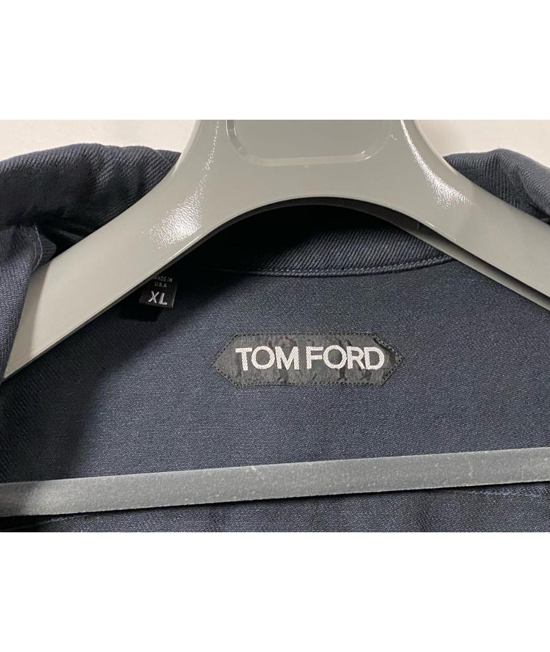 TOM FORD Черная хлопко-эластановая куртка, фото 4