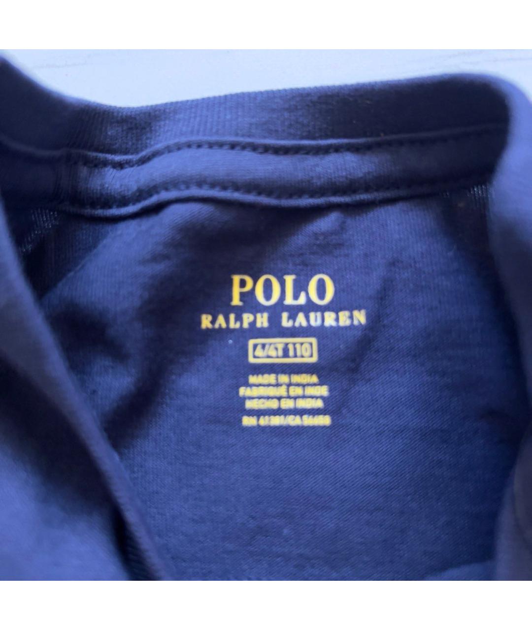 POLO RALPH LAUREN Синий хлопковый детская футболка / топ, фото 7