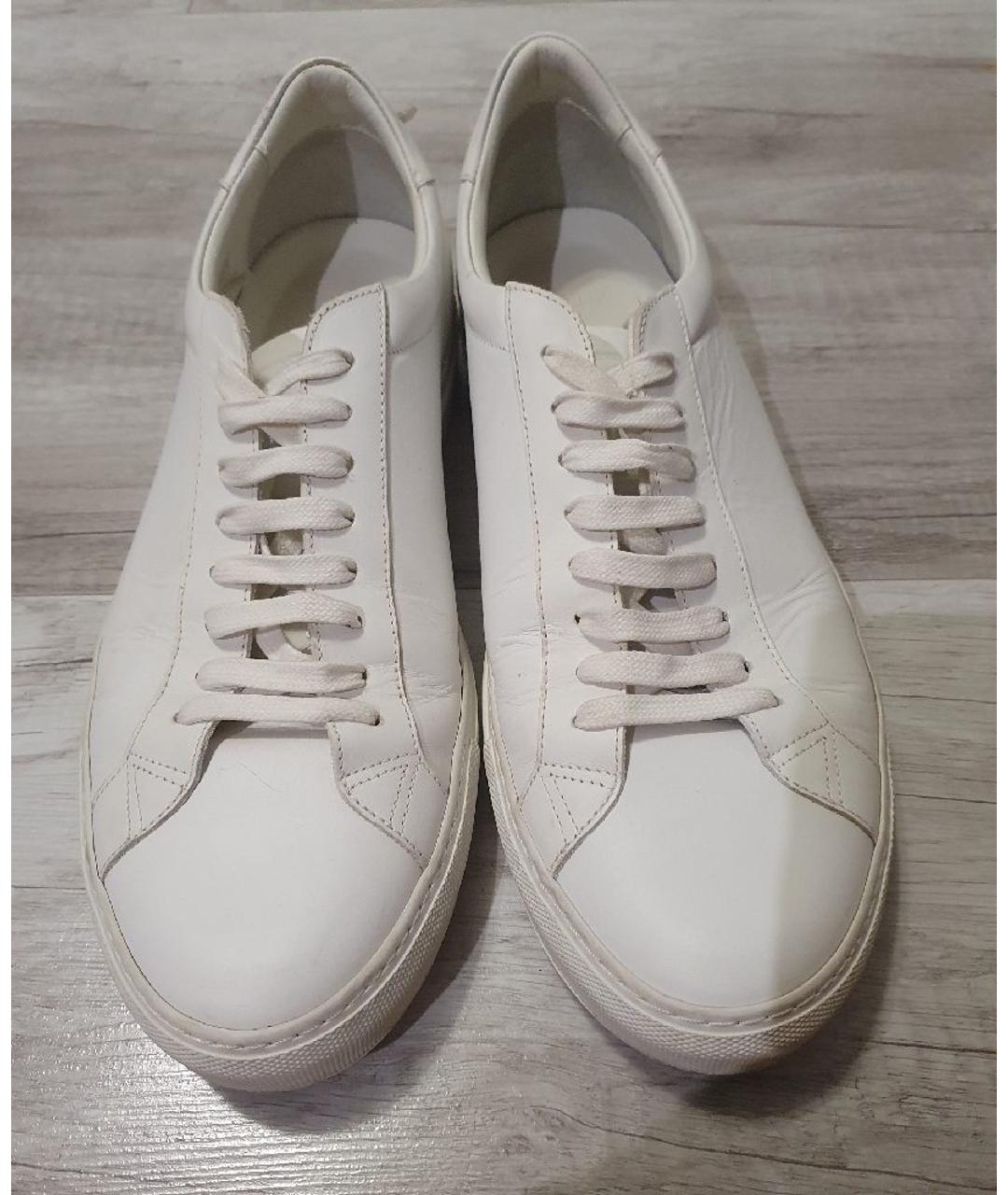 GIVENCHY Белые кожаные низкие кроссовки / кеды, фото 2