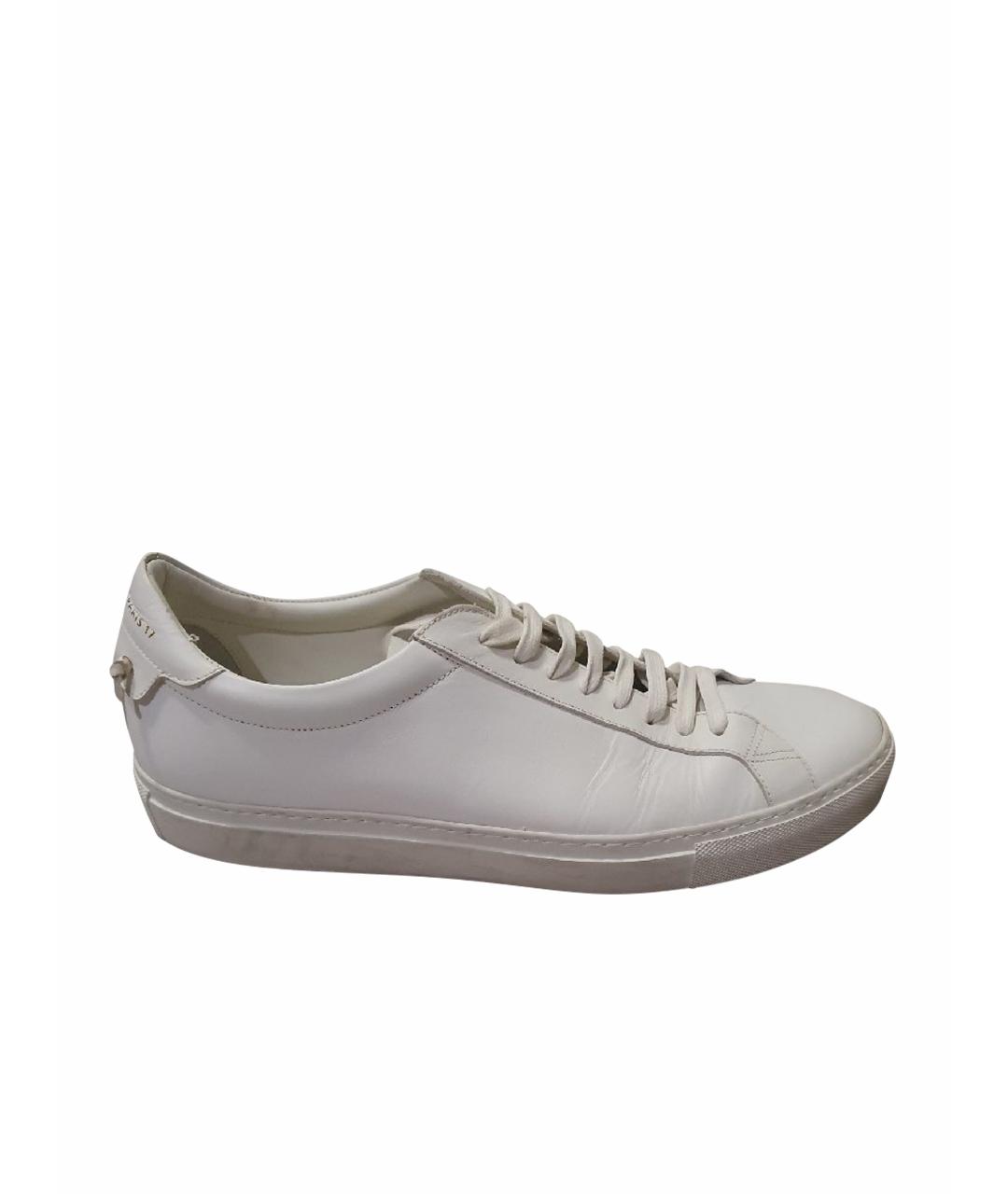 GIVENCHY Белые кожаные низкие кроссовки / кеды, фото 1