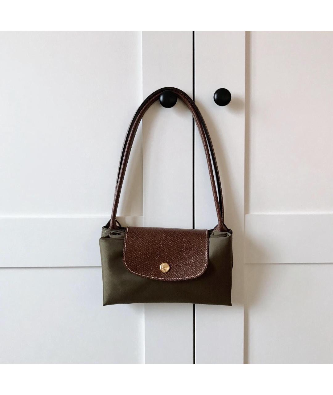 LONGCHAMP Хаки синтетическая дорожная/спортивная сумка, фото 2