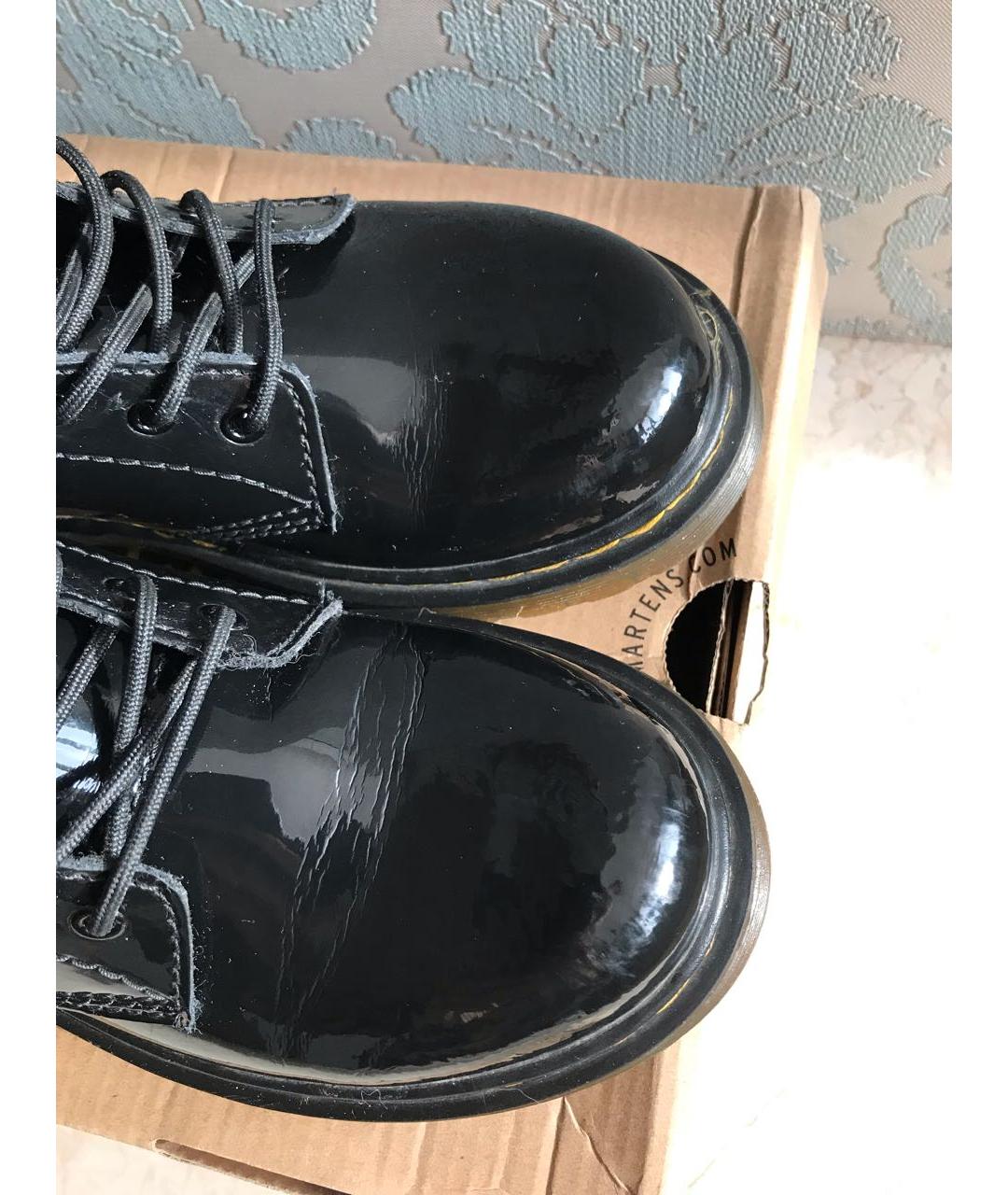DR. MARTENS Черные ботинки из лакированной кожи, фото 6