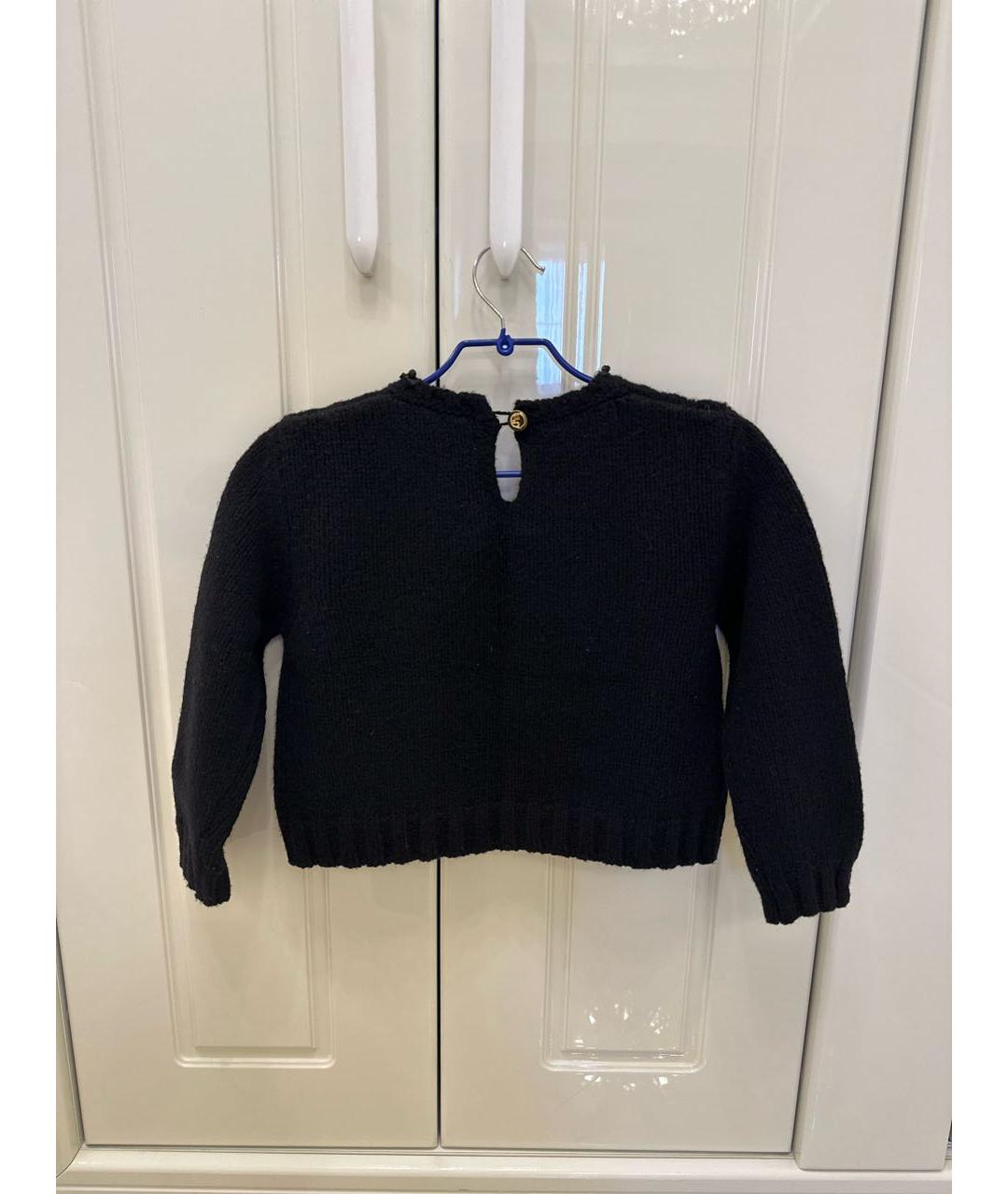 CAVALLI CLASS Черный шерстяной джемпер / свитер, фото 2