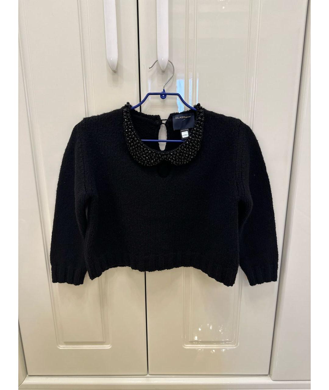 CAVALLI CLASS Черный шерстяной джемпер / свитер, фото 9