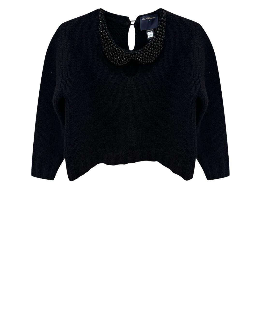 CAVALLI CLASS Черный шерстяной джемпер / свитер, фото 1