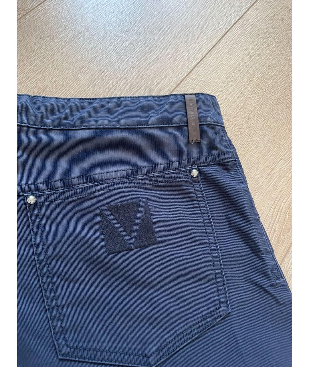 LOUIS VUITTON PRE-OWNED Синие прямые джинсы, фото 5