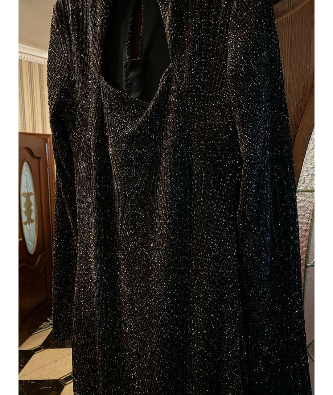'S MAX MARA Черное вечернее платье, фото 3