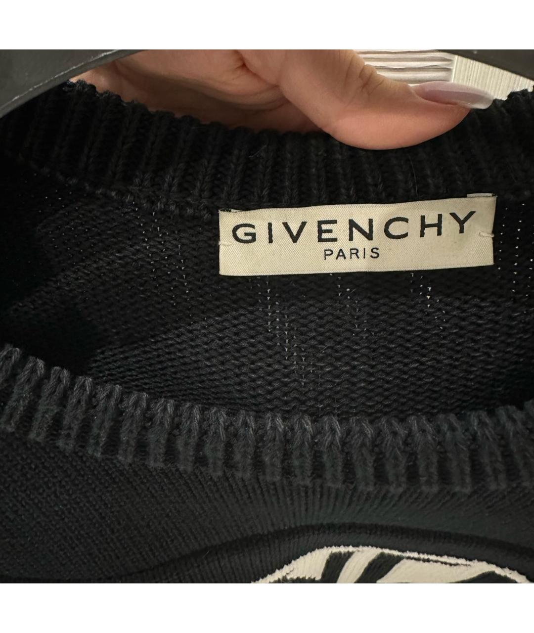 GIVENCHY Черный хлопковый джемпер / свитер, фото 2