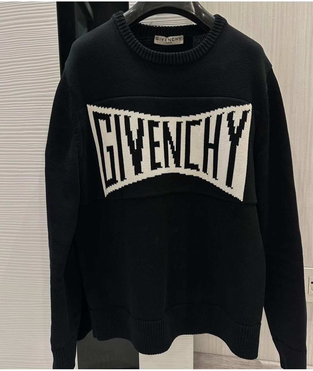 GIVENCHY Черный хлопковый джемпер / свитер, фото 3