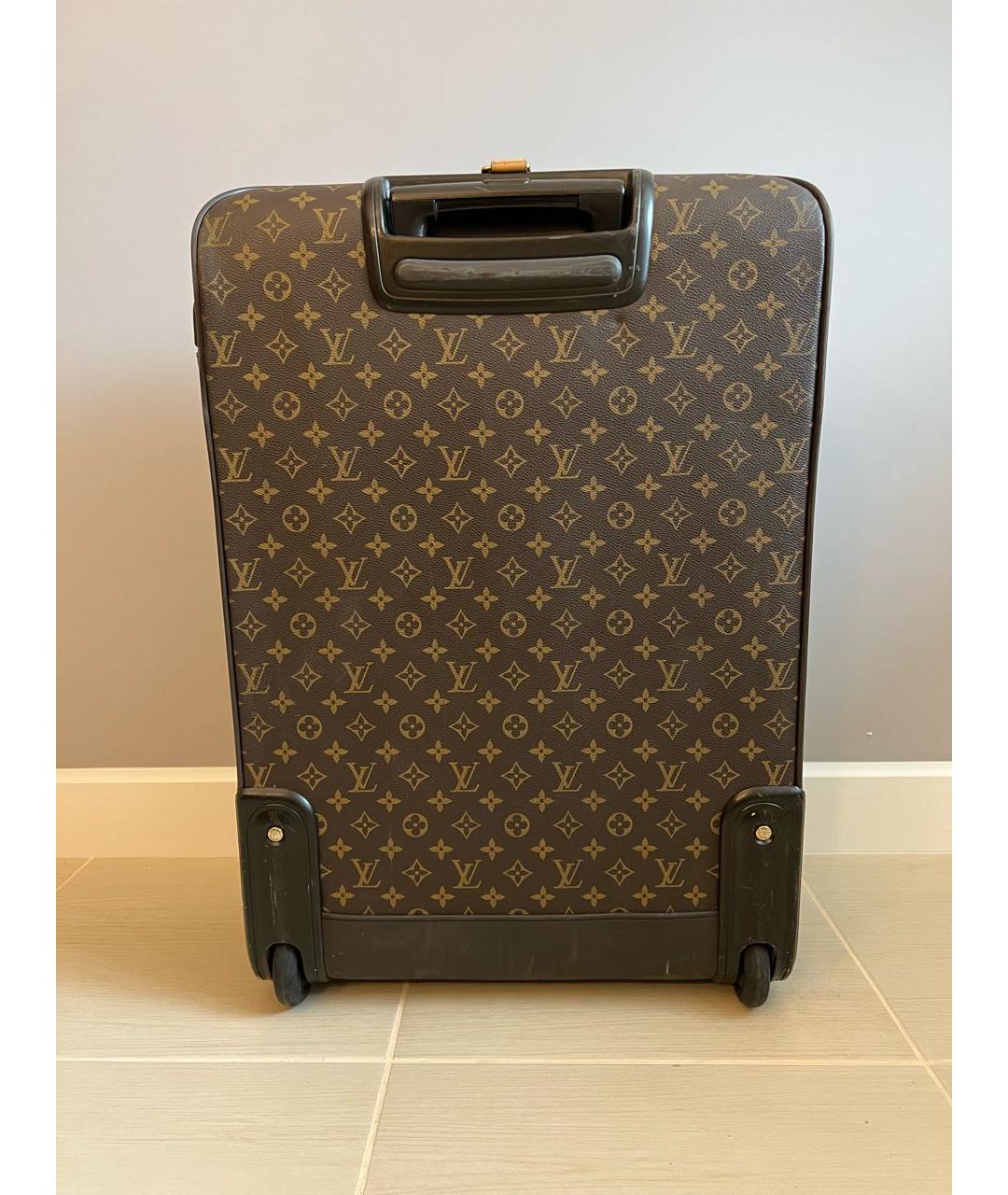 LOUIS VUITTON Коричневая кожаная дорожная/спортивная сумка, фото 7