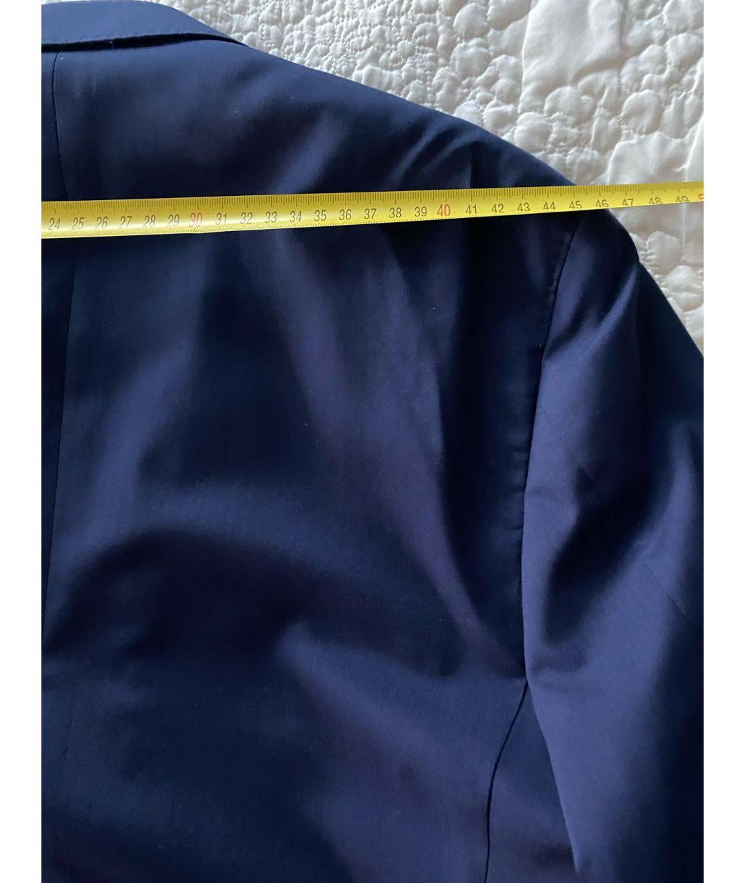 BRUNELLO CUCINELLI Темно-синий шерстяной пиджак, фото 6