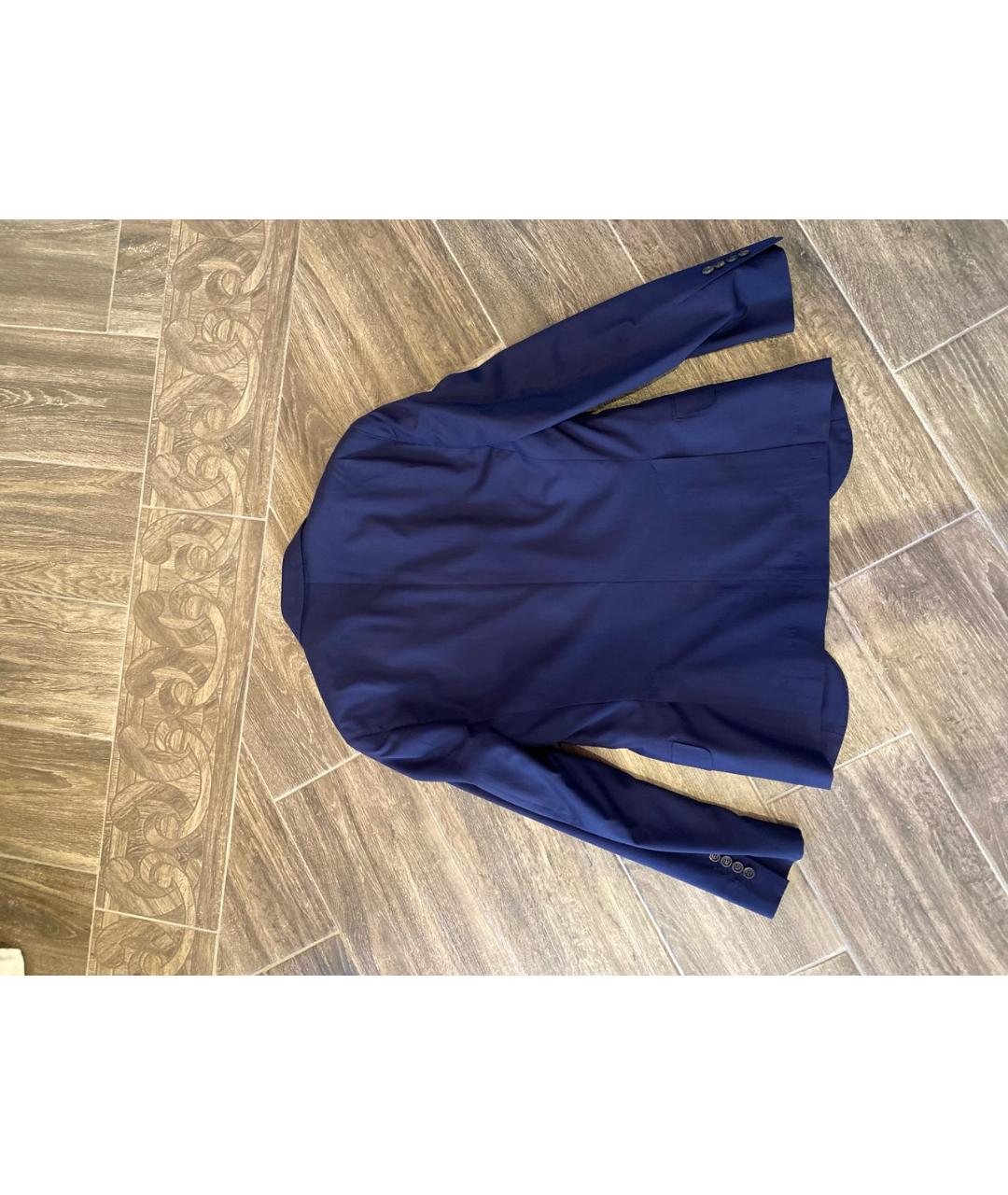 BRUNELLO CUCINELLI Темно-синий шерстяной пиджак, фото 2
