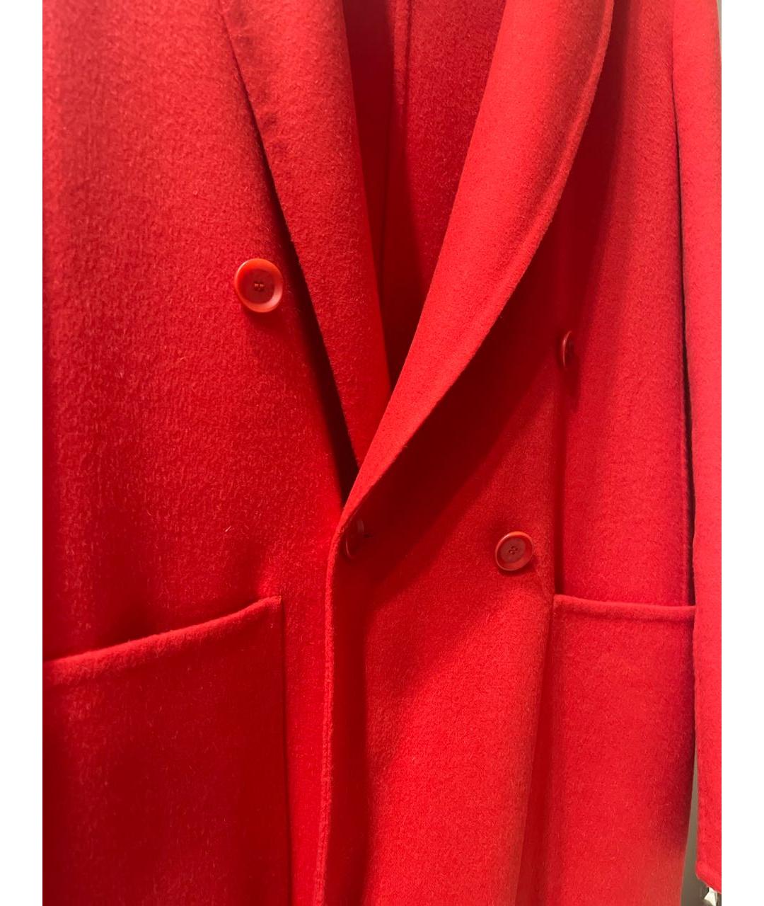 MAX MARA Красный шерстяной жакет/пиджак, фото 4