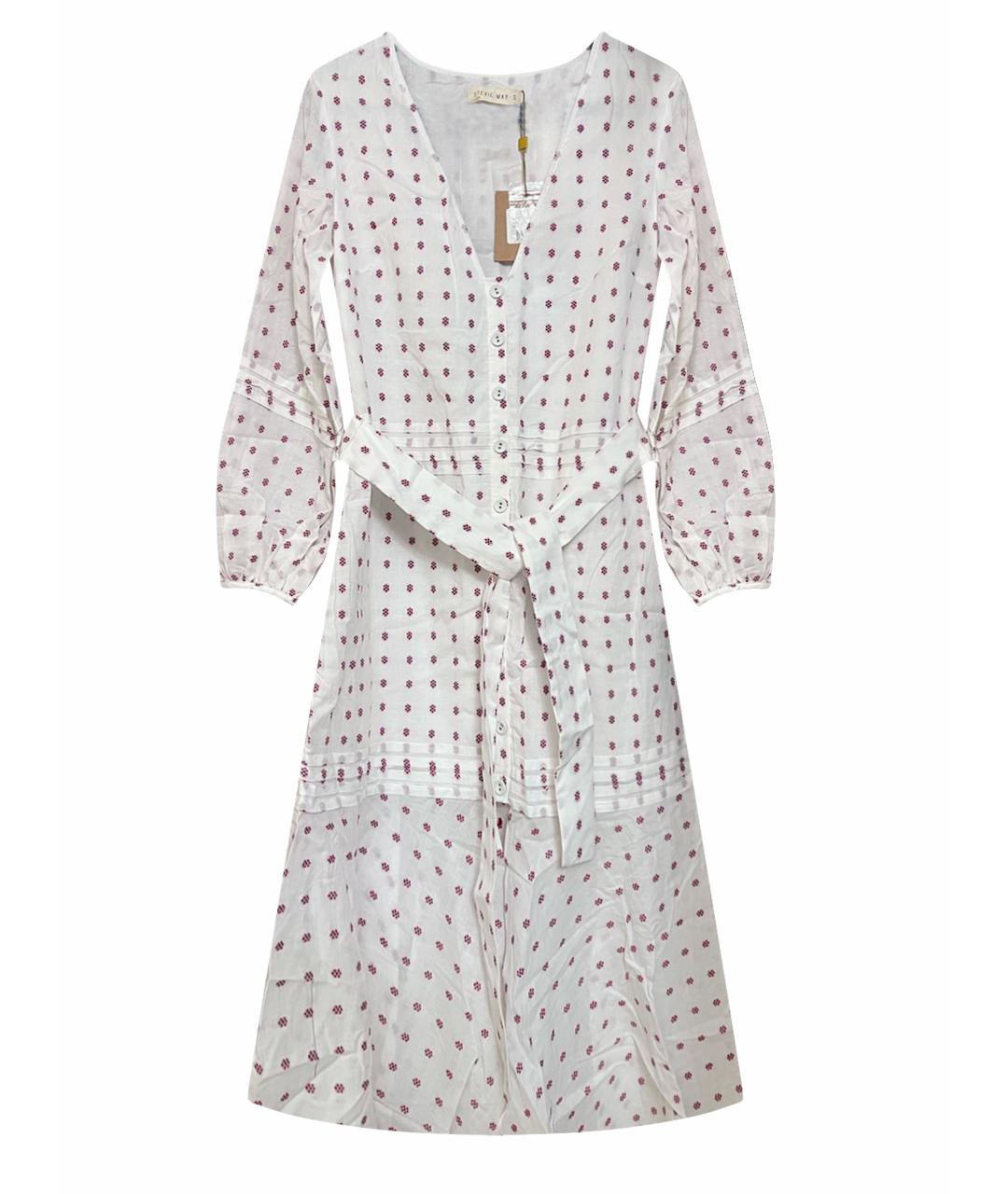 STEVIE MAY Белое хлопковое повседневное платье, фото 1