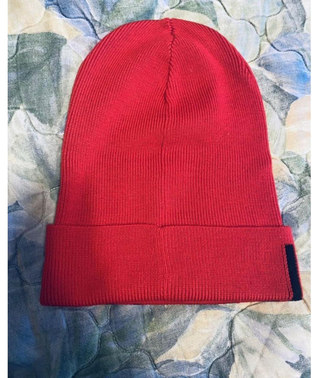 RED VALENTINO Красная шерстяная шапка, фото 2