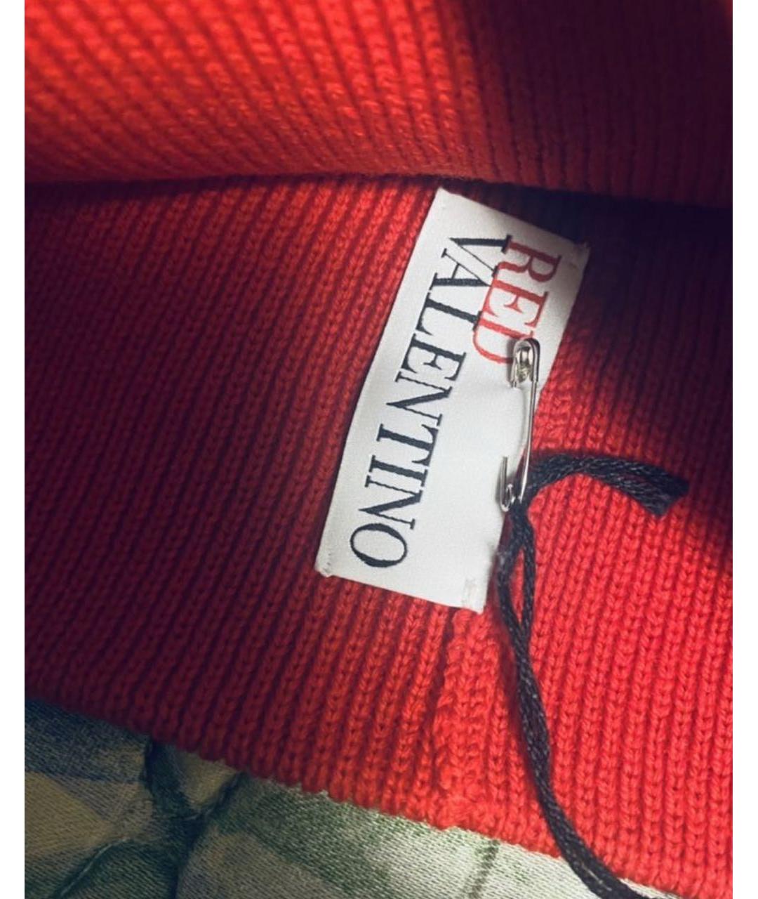 RED VALENTINO Красная шерстяная шапка, фото 3