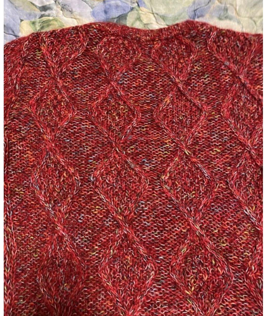 ERMANNO SCERVINO Красный шерстяной джемпер / свитер, фото 5