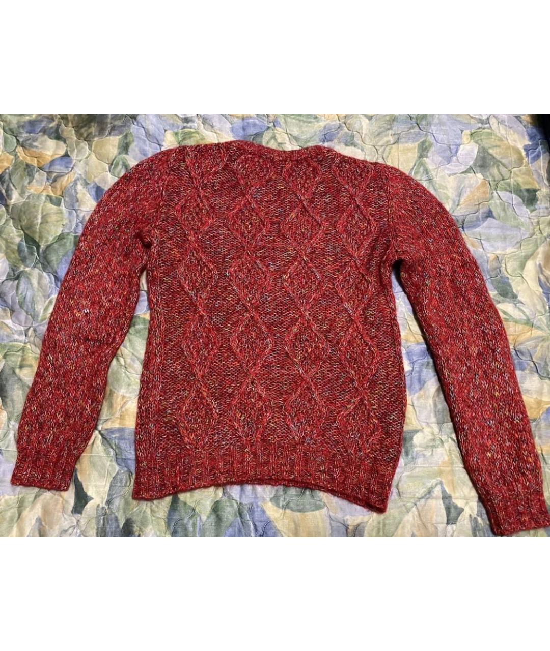 ERMANNO SCERVINO Красный шерстяной джемпер / свитер, фото 2