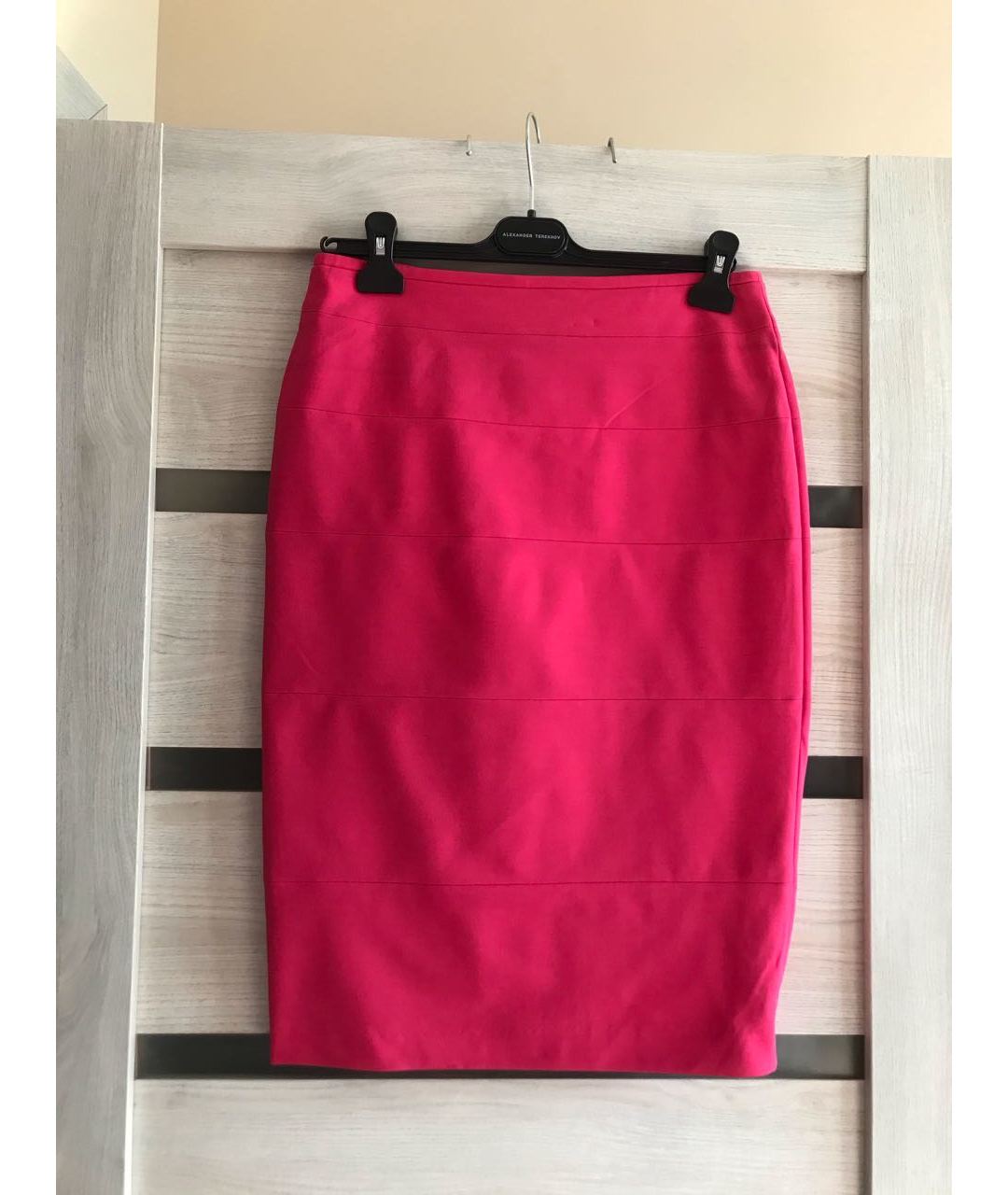 ESCADA Розовая вискозная юбка миди, фото 6